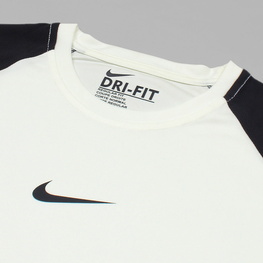 NKE Imported Mesh Shoulder Dri Fit T-Shirt (White & Black)
