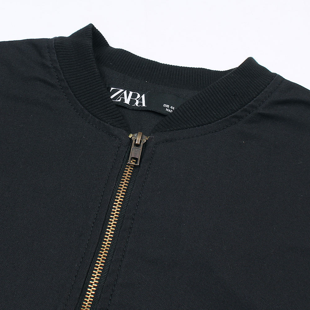 Z.A.R.A Premium Cotton Twill Jacket (Black)