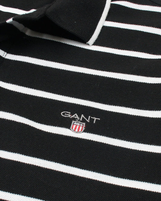 G-A-N-T IMPORTED MEN'S STRIPPER POLO SHIRT (BLACK)