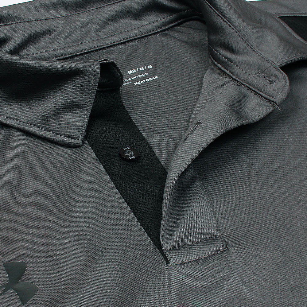 UA PREMIUM DRI-FIT HEATGEAR POLO SHIRT (DARK GREY)