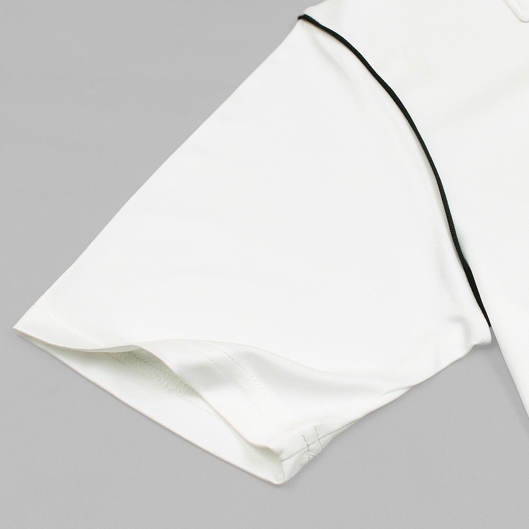 NKE PREMIUM DRI-FIT PIPING POLO SHIRT (OFF-WHITE)