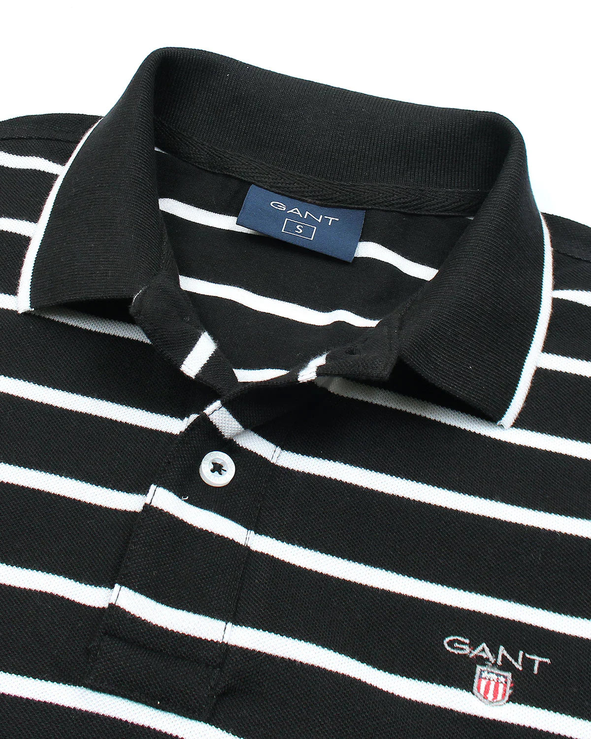 G-A-N-T IMPORTED MEN'S STRIPPER POLO SHIRT (BLACK)