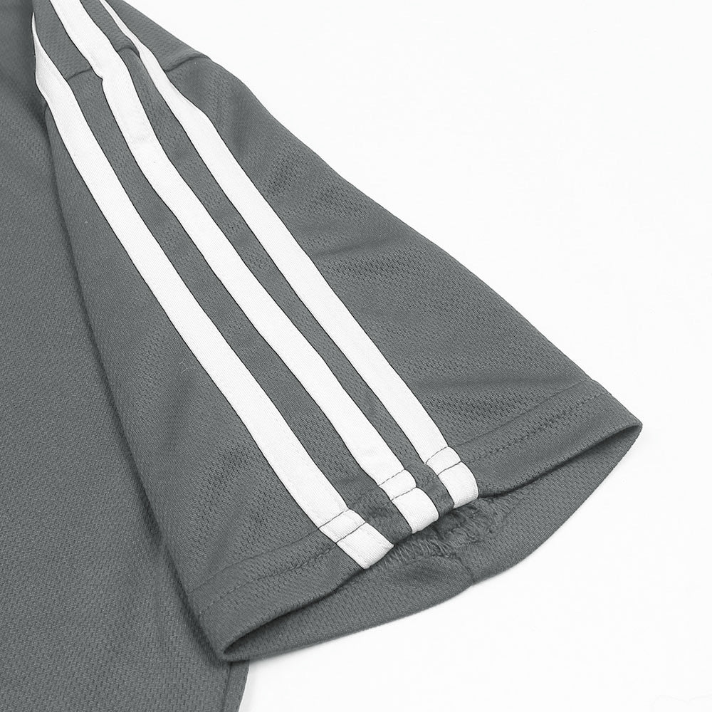 ADDAS PREMIUM MESH DRI-FIT 3 STRIPE TRACKSUIT (GREY)