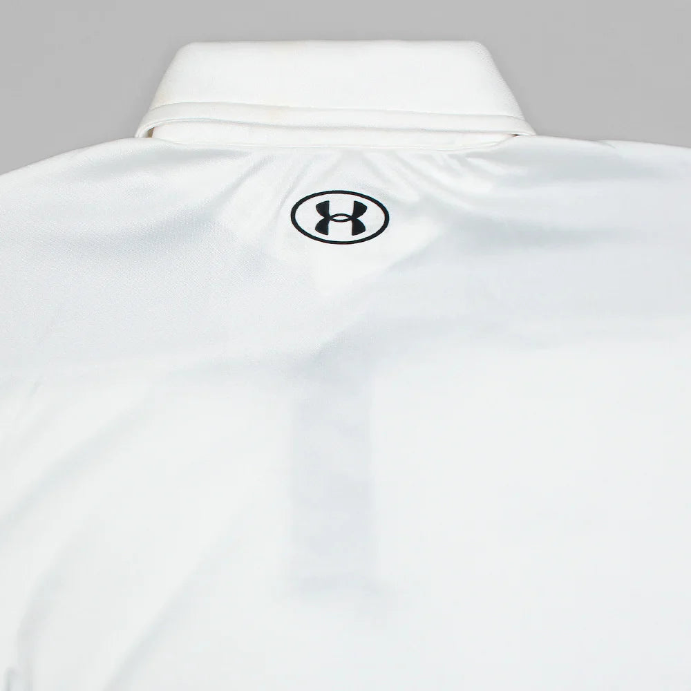 UA PREMIUM MEN'S DRI FIT CLUTH POLO (WHITE)