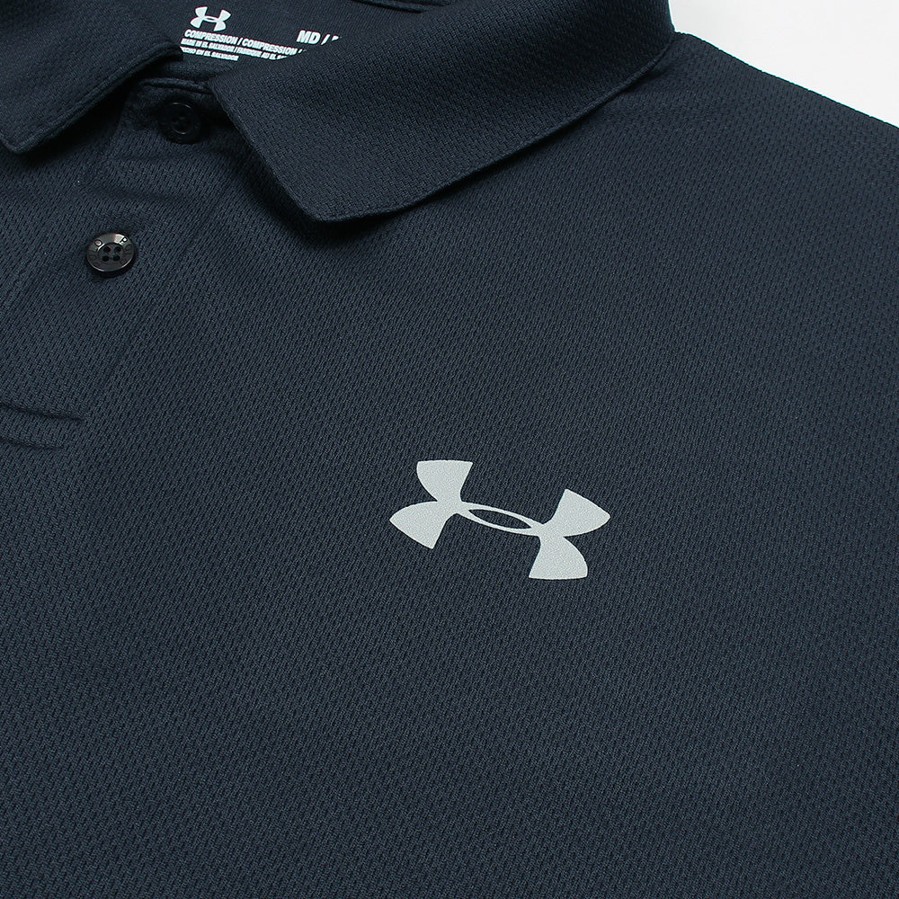 UA Imported Mesh Dri Fit Polo Shirt (Navy Blue)