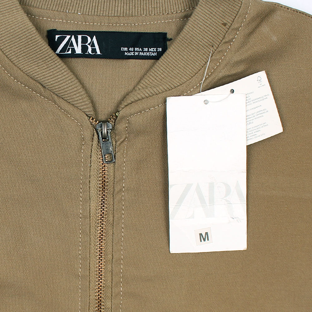 Z.A.R.A Premium Cotton Twill Jacket (Khaki)