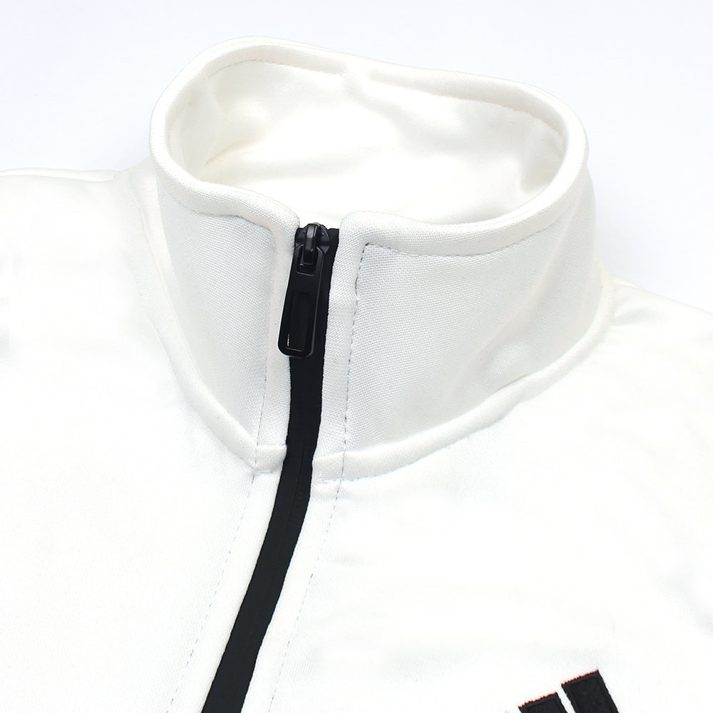 ADDAS Imported Tiro Piping Tracksuit (White&Black)