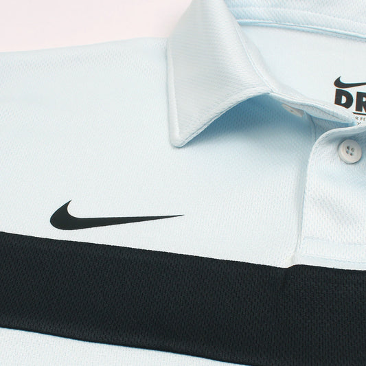 NKE PREMIUM MESH DRI-FIT PANALED POLO SHIRT (SKY BLUE)