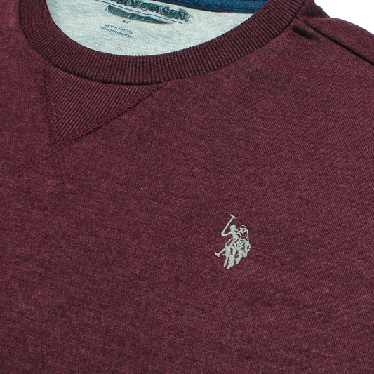 US PLO Original Cotton Fleece Sweatshirt (Maroon)