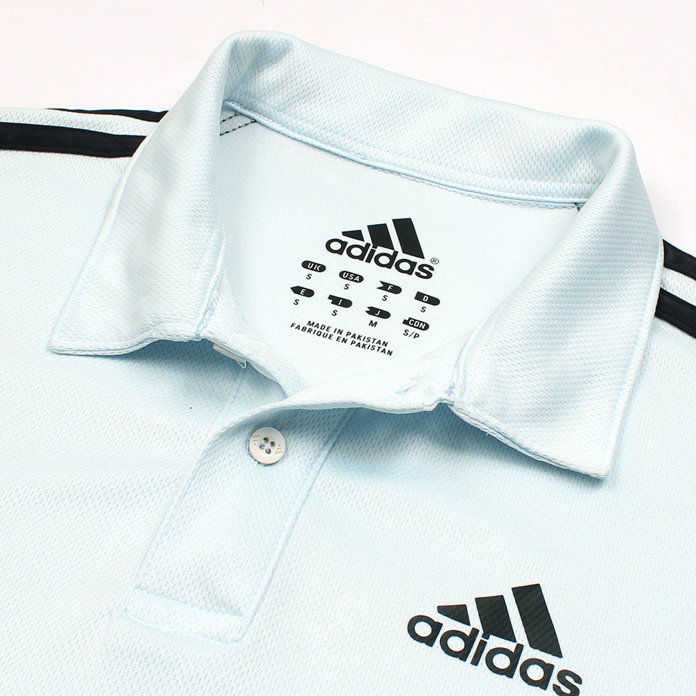 ADDAS PREMIUM MESH DRI-FIT 3 STRIPE TRACKSUIT (SKY BLUE)