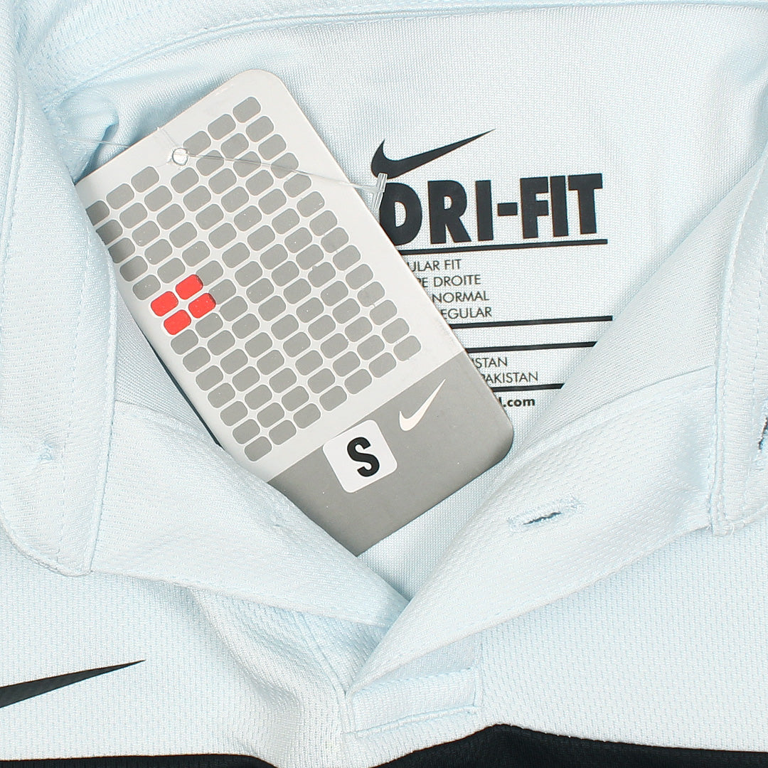 NKE PREMIUM MESH DRI-FIT PANALED POLO SHIRT (SKY BLUE)