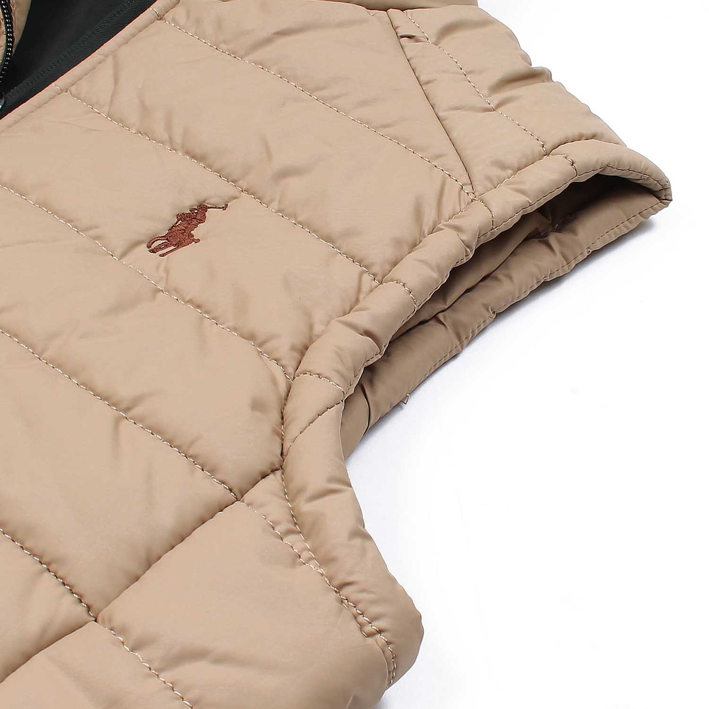 RL premium Small Pony Puffer Jacket (Khaaki)