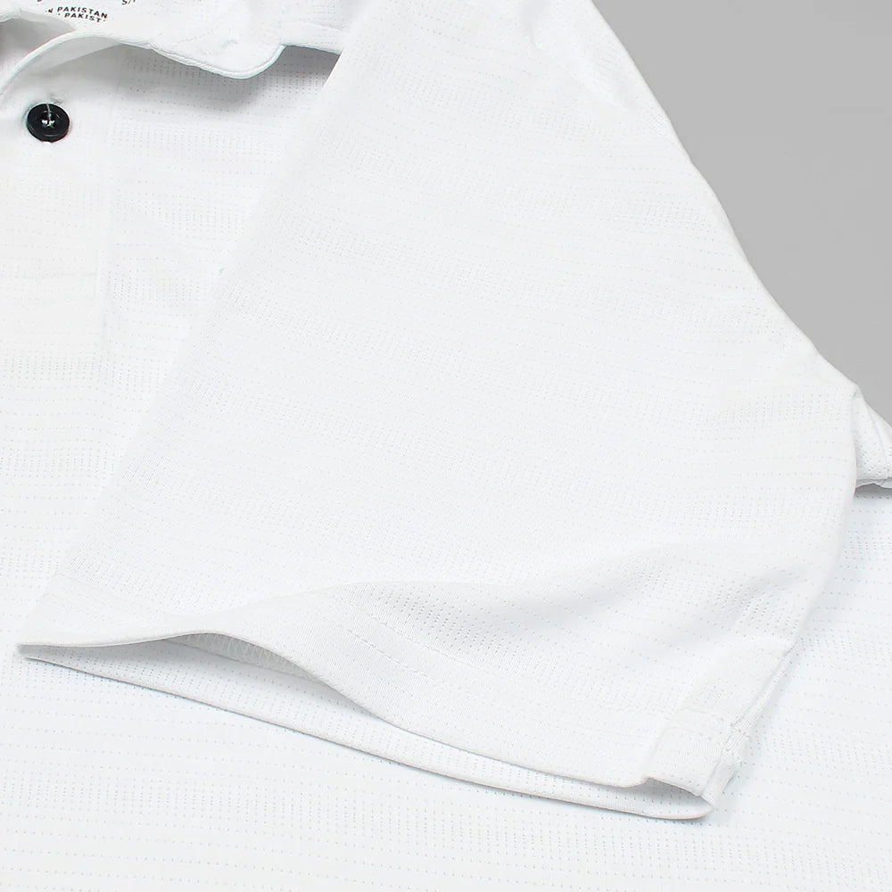 ADDAS IMPORTED BEEMESH CORE POLO SHIRT (WHITE)