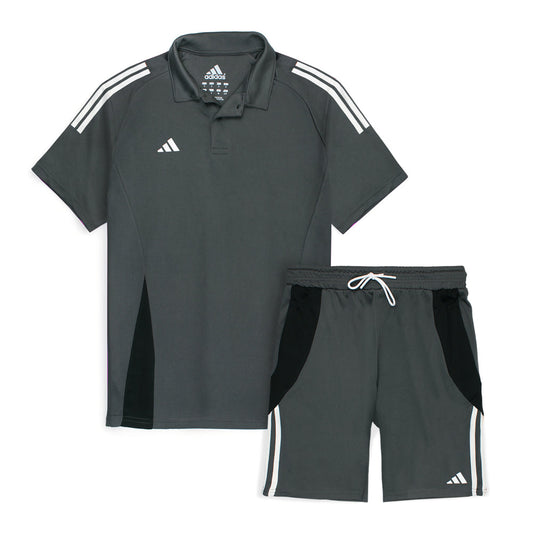 ADDAS Premium Paneled Dri-Fit Tiro Twin Set (Dark Grey)
