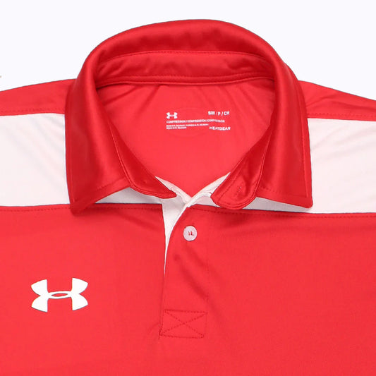 UA PREMIUM MEN'S DRI FIT CLUTH POLO (RED)