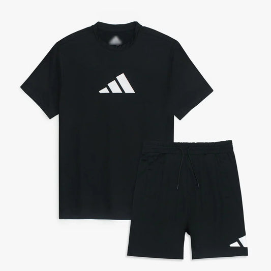 ADDAS Premium Lycra Dri-fit Twin Set (Black)