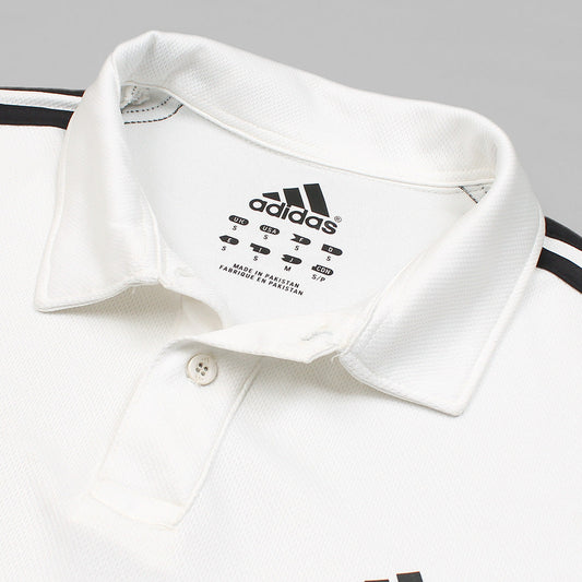 ADDAS Imported Mesh Dri Fit Polo Shirt (Off-White)