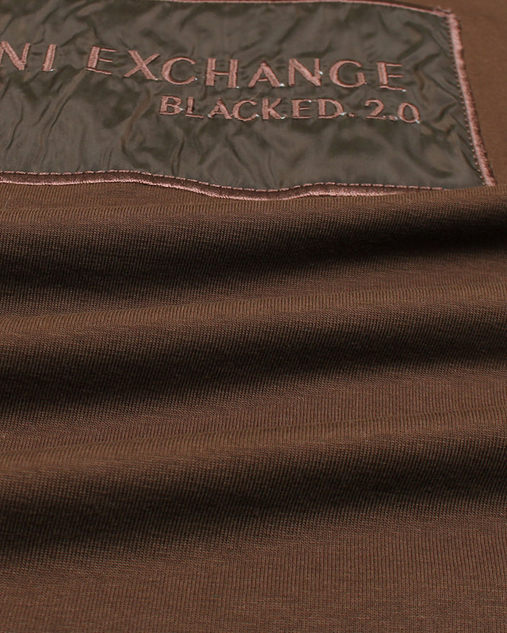 A-X IMPORTED MEN'S PATCH T-SHIRT (BROWN)