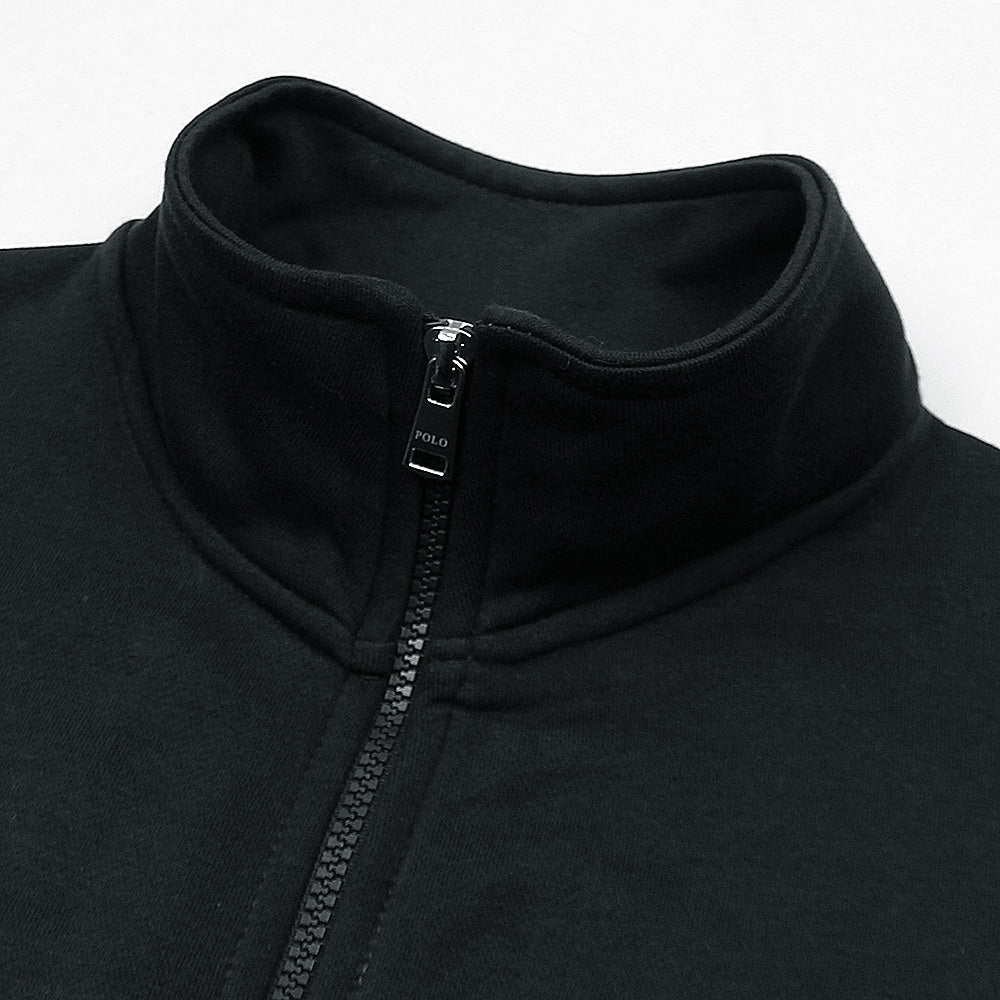 RL Premium Small Pony Cotton Fleece Tracksuit (Black)