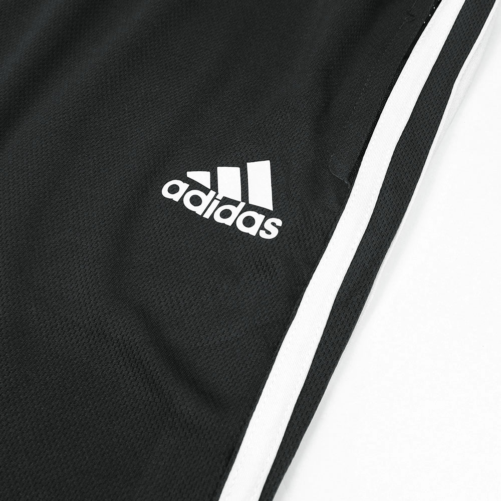 ADDAS PREMIUM MESH DRI-FIT 3 STRIPE TRACKSUIT (WHITE&BLACK)