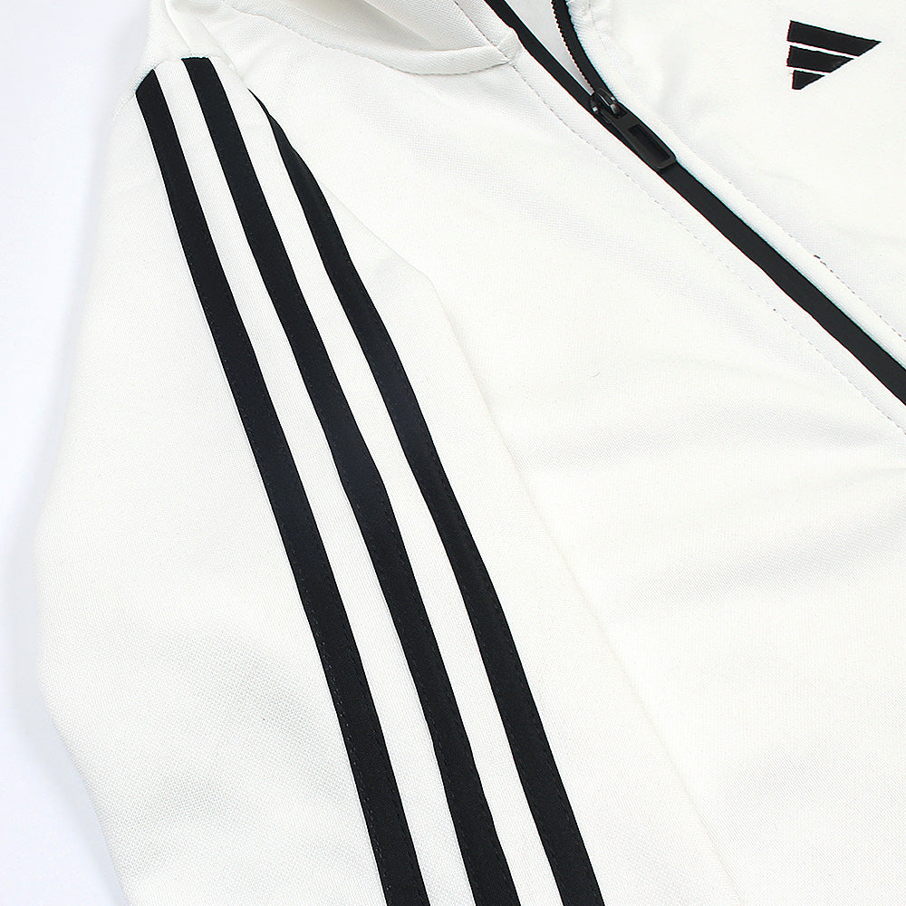 ADDAS Imported Tiro Piping Tracksuit (White&Black)