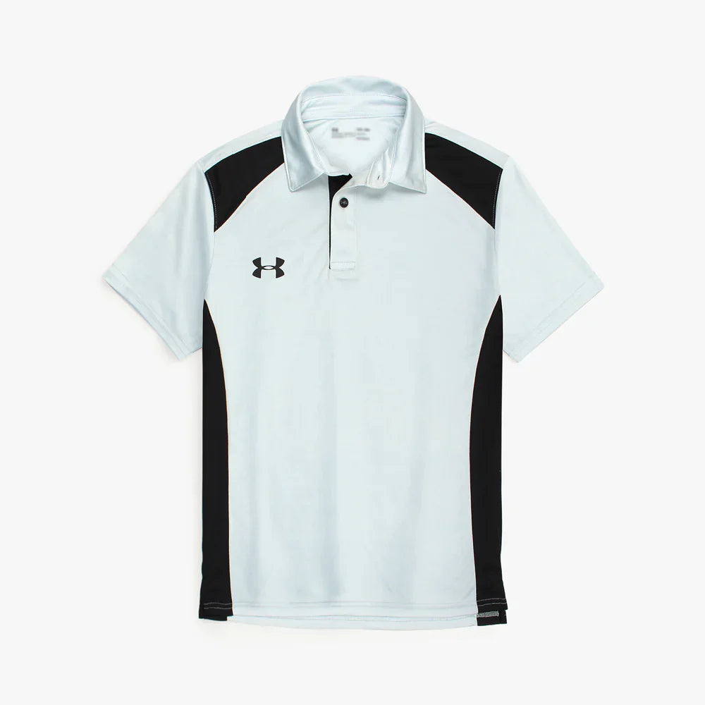 UA PREMIUM DRI-FIT HEATGEAR POLO SHIRT (SKY)