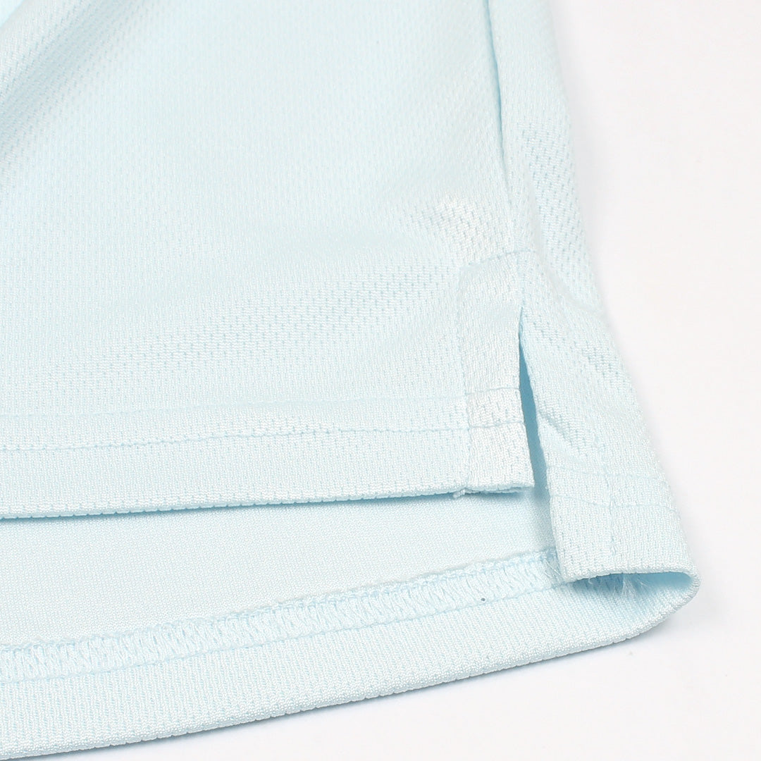 NKE PREMIUM MESH DRI-FIT PANALED POLO SHIRT (SKY BLUE)