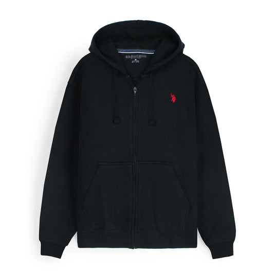 US PLO Original Cotton Fleece Hoddie (Black)