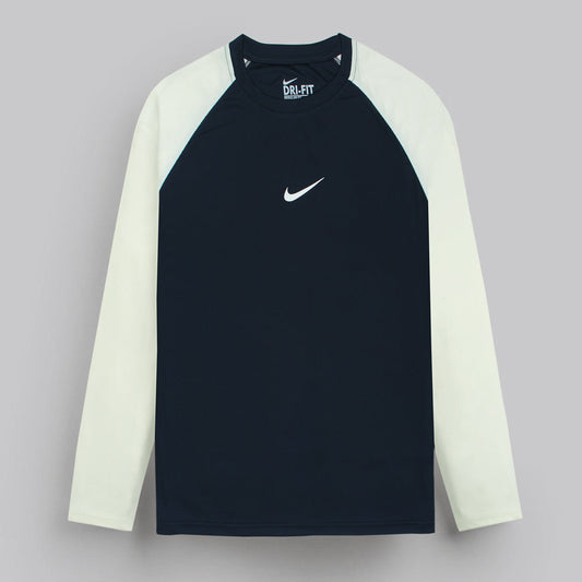 NKE Premium Mesh Shoulder Dri Fit F/S T-Shirt (Navy Blue)