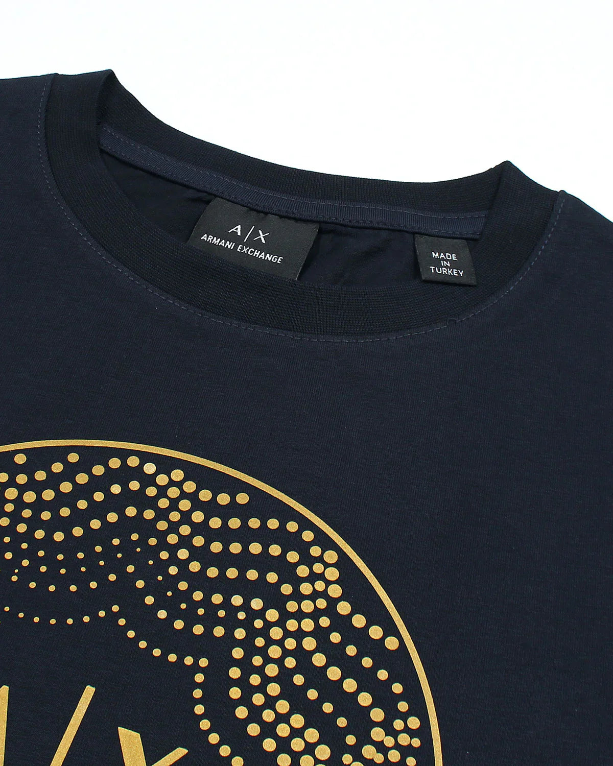 A-X IMPORTED MEN'S GOLD T-SHIRT (NAVY BLUE)