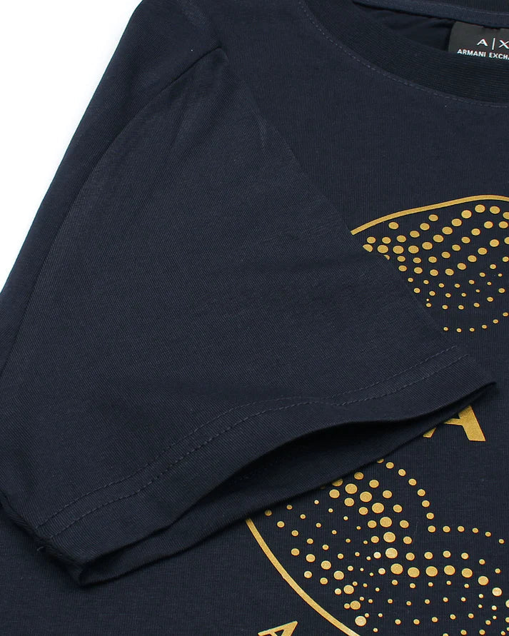 A-X IMPORTED MEN'S GOLD T-SHIRT (NAVY BLUE)