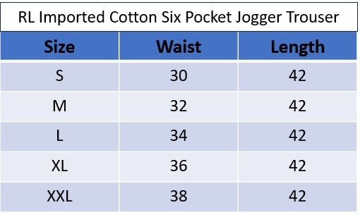 RL Imported Six Pocket Cargo Trouser (Black)