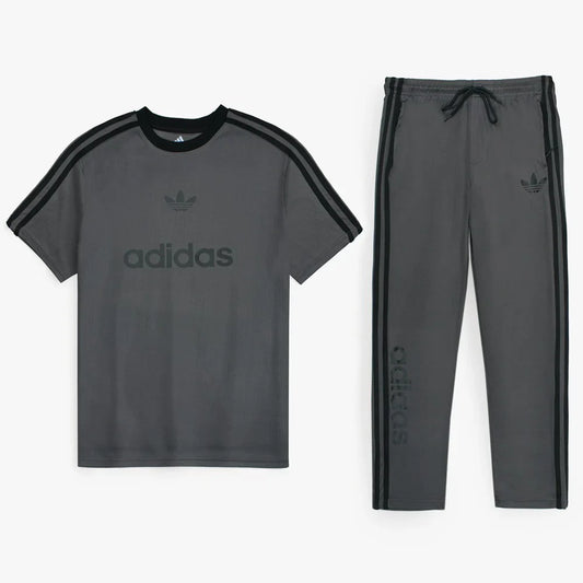 ADDAS PREMIUM MEN'S STRONIX LYCRA DRI-FIT TRACKSUIT (GREY)