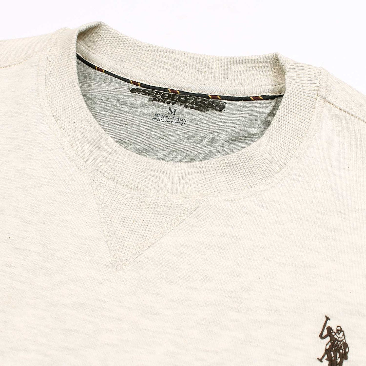 US PLO Original Cotton Fleece Sweatshirt (Off-White)