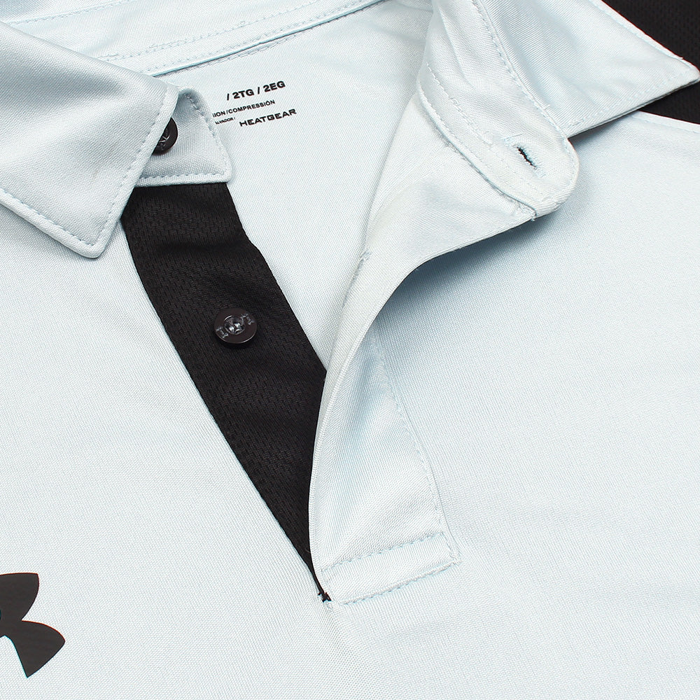 UA PREMIUM DRI-FIT HEATGEAR POLO SHIRT (SKY)