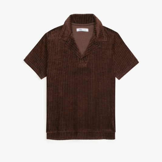 ZR PREMIUM MEN'S COTRISE POLO SHIRT (BROWN)