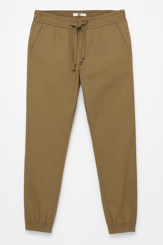 Z.A.R.A Premium Cotton Waist Jogger Trouser (Khaaki)
