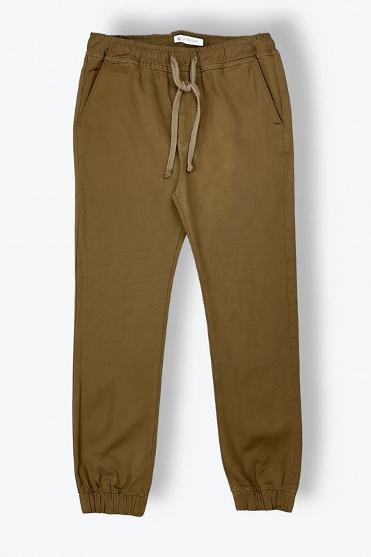 Z.A.R.A Premium Cotton Waist Jogger Trouser (Brown)