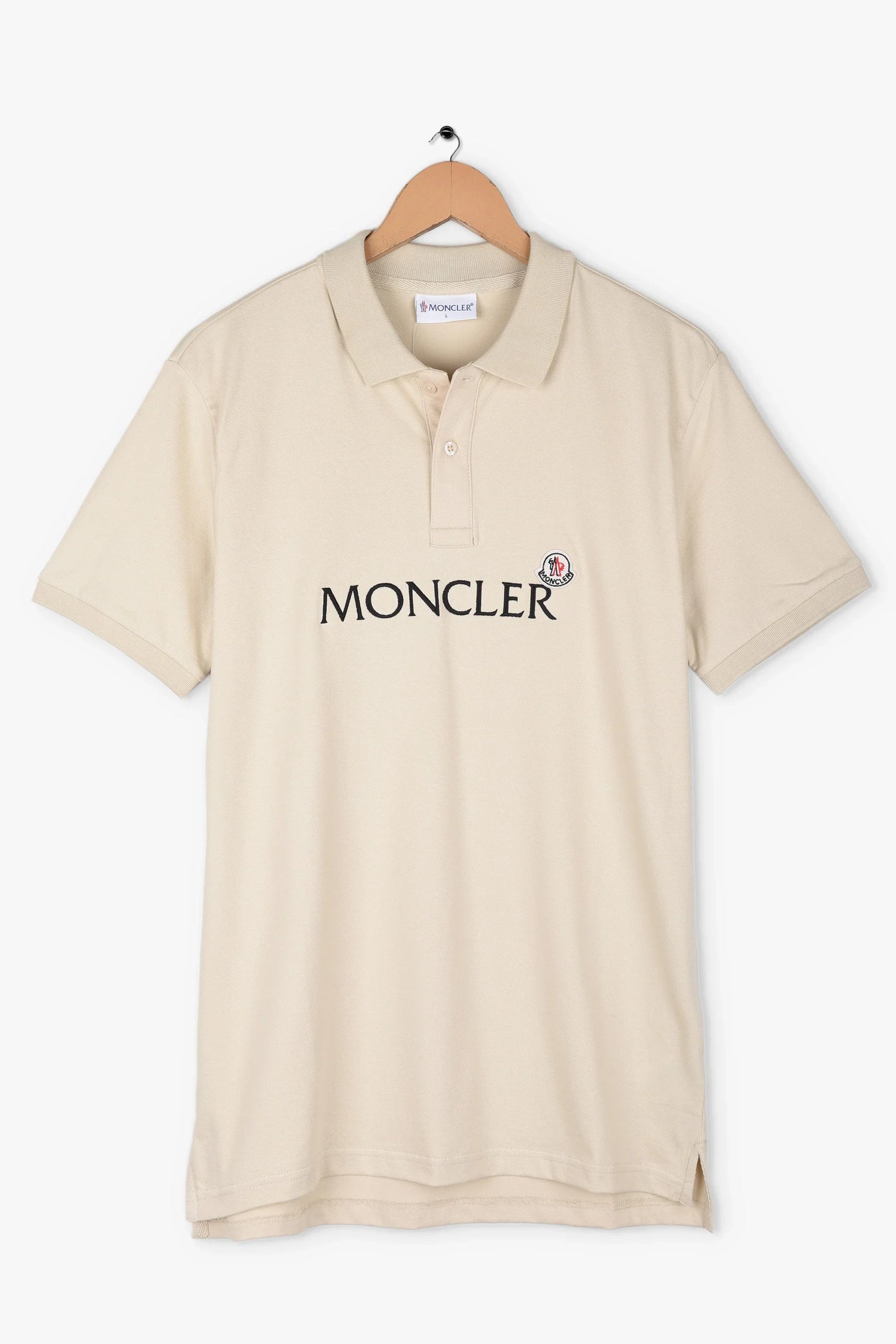 MNCLR Imported Embroidered Logo Polo (Stone)