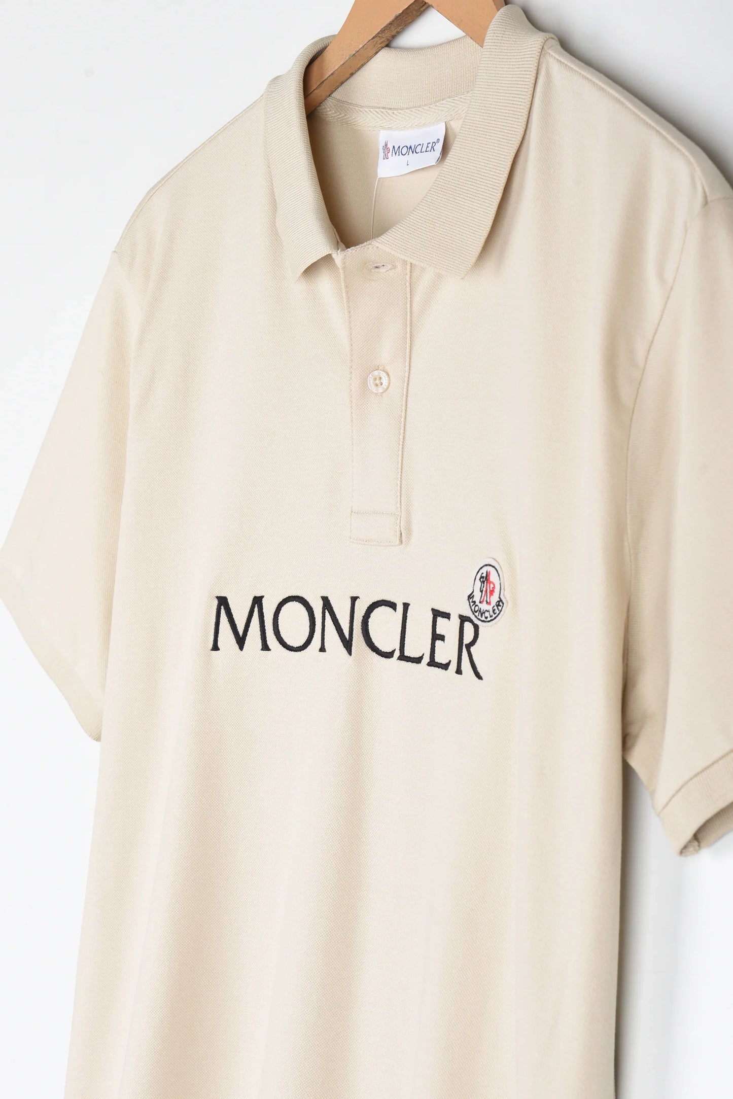 MNCLR Imported Embroidered Logo Polo (Stone)