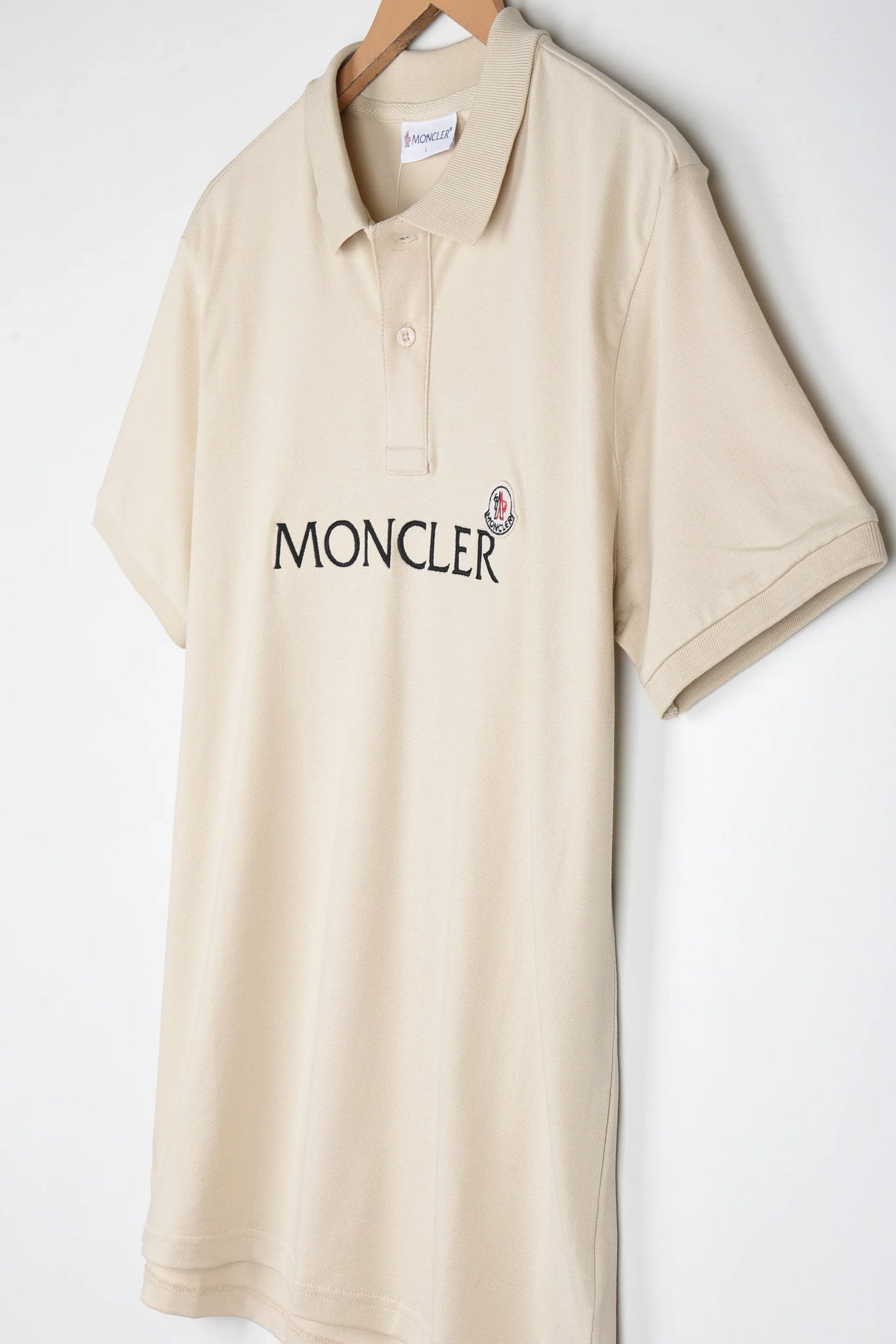 MNCLR Imported Embroidered Logo Polo (Stone)