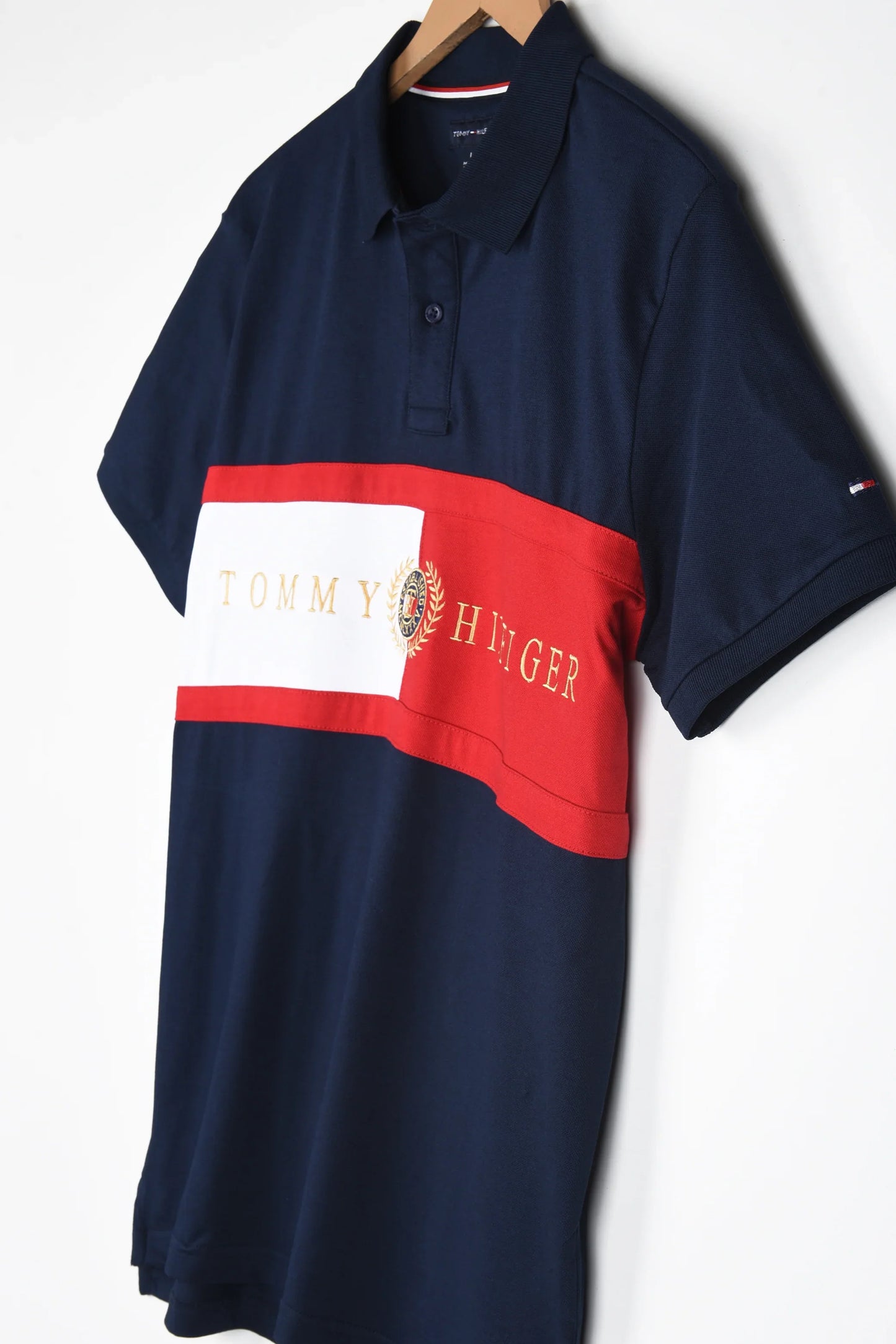 TH Imported Embroidered Logo Polo (Navy Blue)