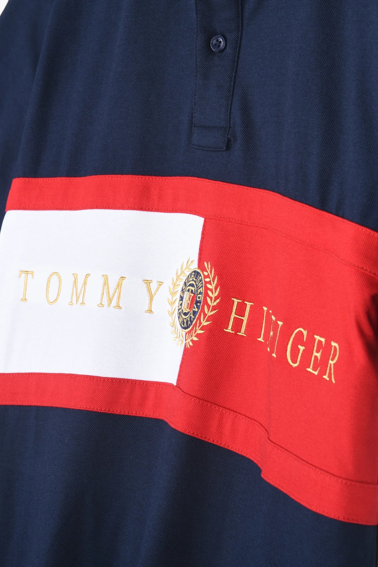 TH Imported Embroidered Logo Polo (Navy Blue)