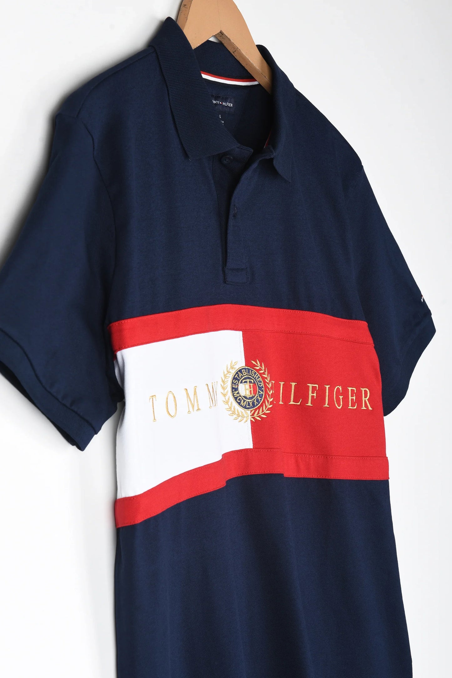 TH Imported Embroidered Logo Polo (Navy Blue)