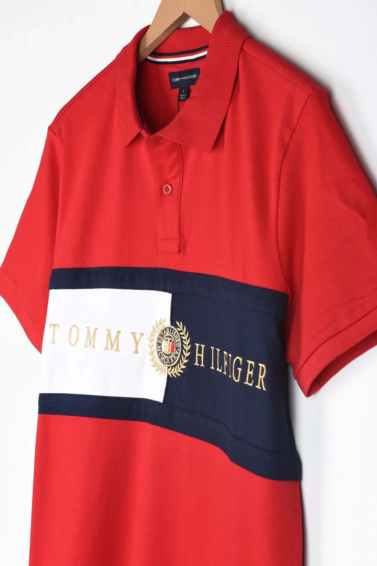 TH Imported Embroidered Logo Polo (Red)