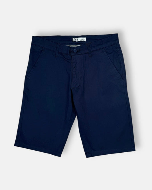 Z.A.R.A Premium Four Pocket Cotton Short (Navy Blue)