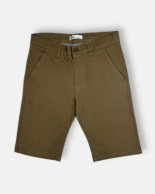 Z.A.R.A Premium Four Pocket Cotton Short (Brown)
