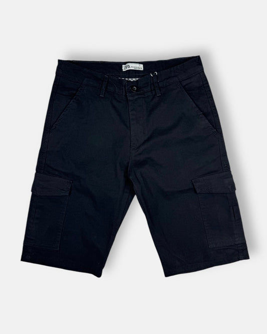 Z.A.R.A Premium Six Pocket Cotton Short (Black)