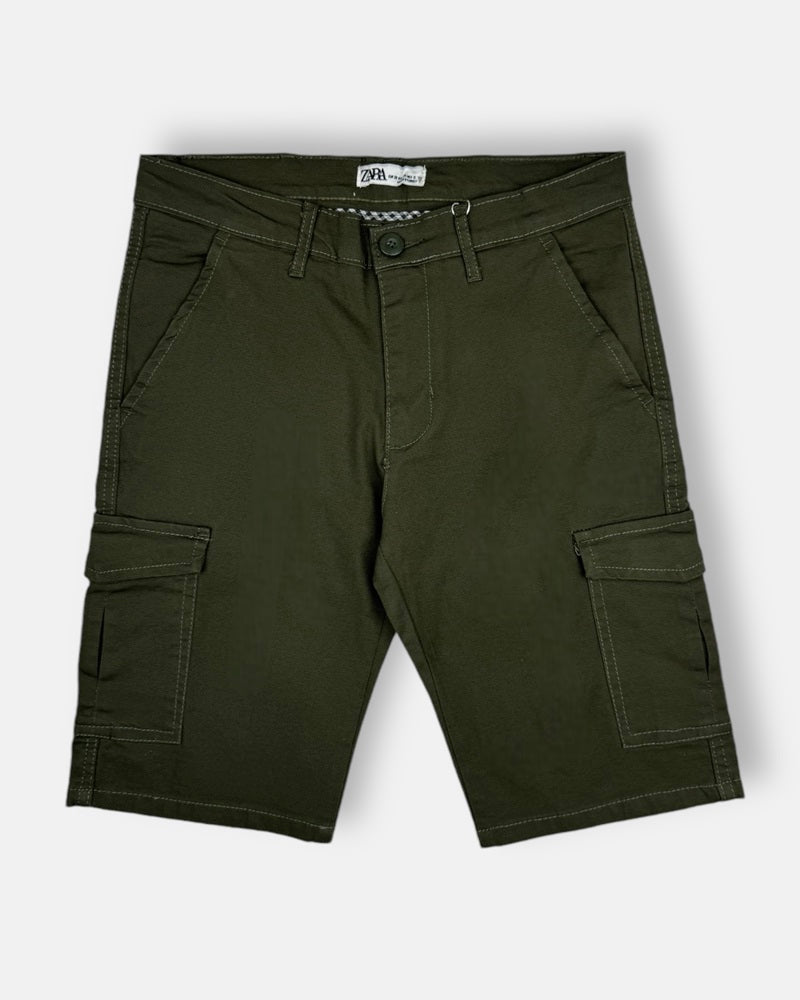 Z.A.R.A Premium Six Pocket Cotton Short (Green)