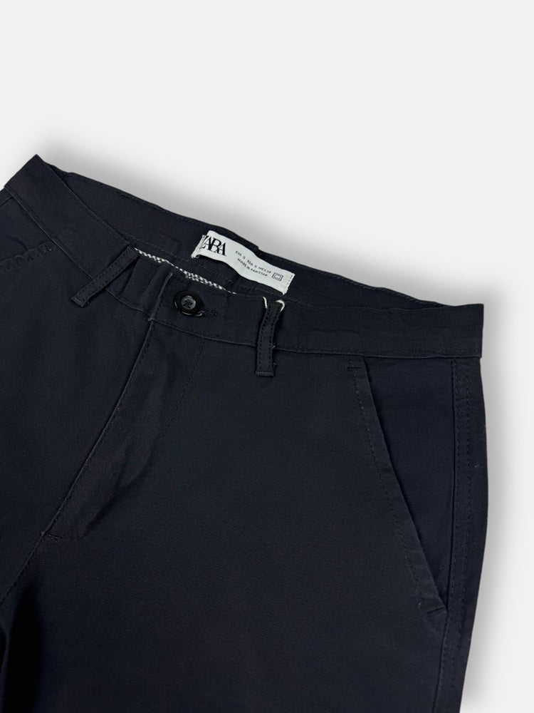 Z.A.R.A Premium Four Pocket Cotton Short (Black)